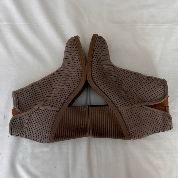 Suede Taupe Booties - Picture 8 of 9